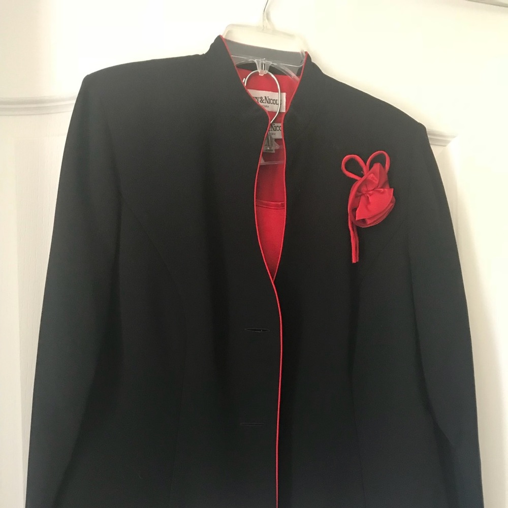Blouse and suit jacket